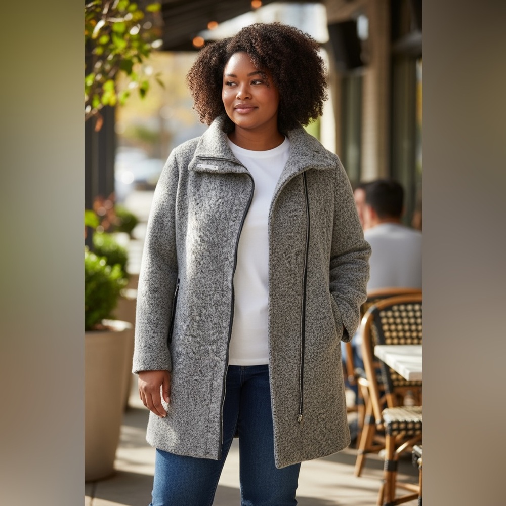 Calvin Klein Charcoal Teddy Jacket